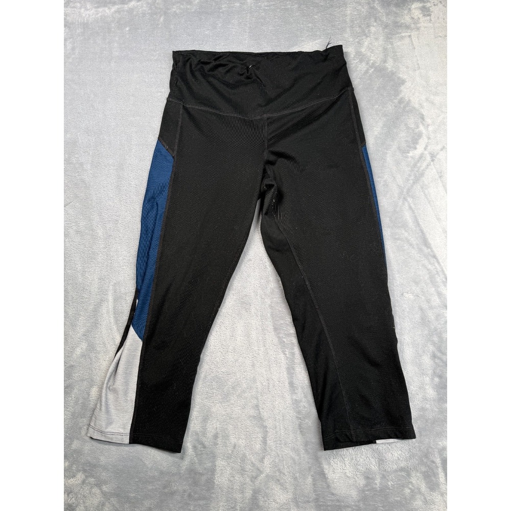 Champion Capri Leggings Womens Medium Black Workout Yoga Activewear Pull On